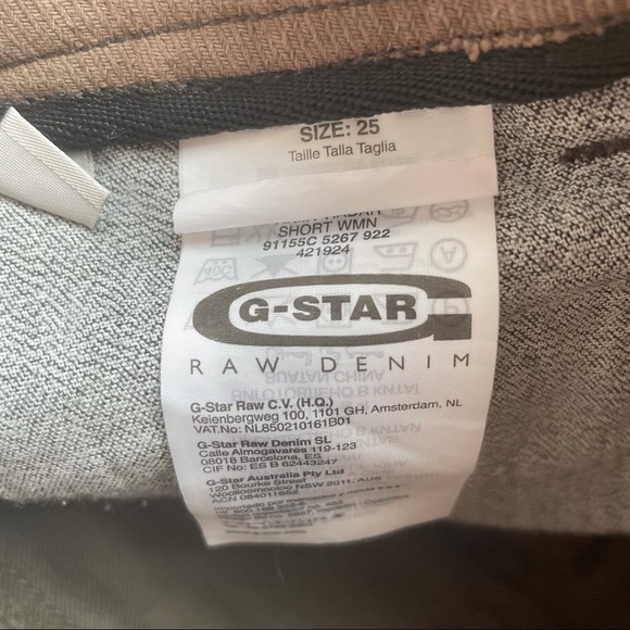 G-STAR ARMY  GREEN SHORTS - 25 - Picture 13 of 16